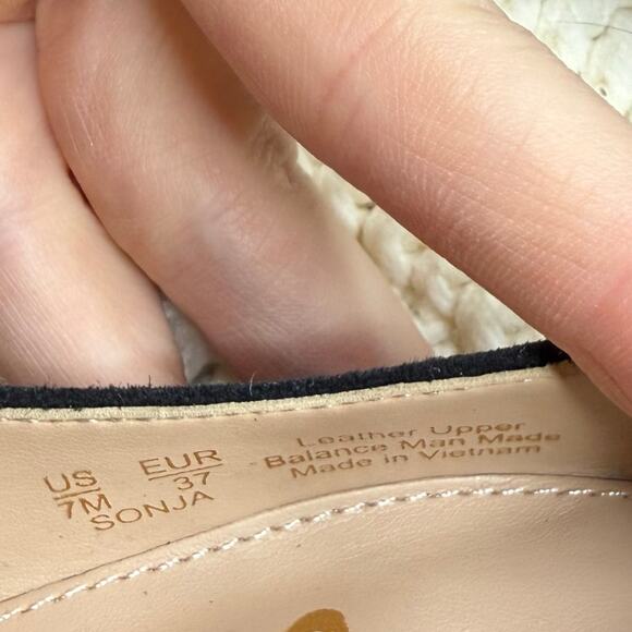 SAM EDELMAN Sonja Pointed Toe Ballet Flats Black Tortoiseshell Size 7 - Picture 6 of 12